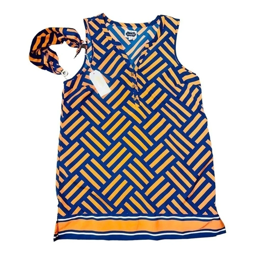 Mud Pie Tank Top with Matching Hairband. Size S - Picture 1 of 1